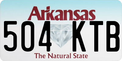 AR license plate 504KTB