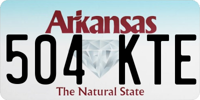 AR license plate 504KTE