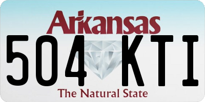 AR license plate 504KTI