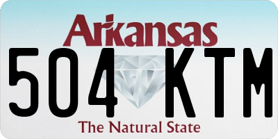 AR license plate 504KTM