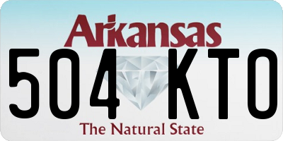 AR license plate 504KTO