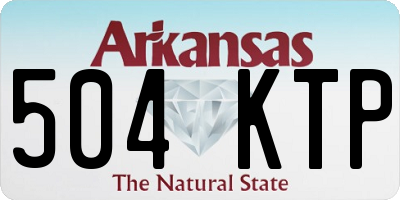 AR license plate 504KTP