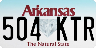 AR license plate 504KTR