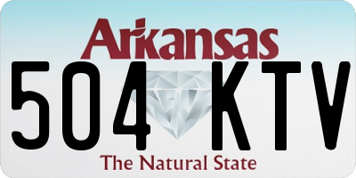 AR license plate 504KTV