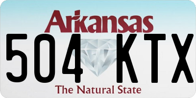 AR license plate 504KTX