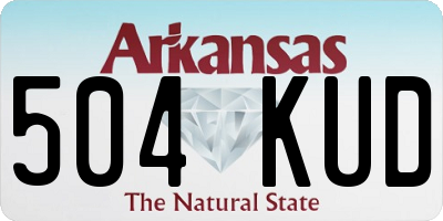 AR license plate 504KUD