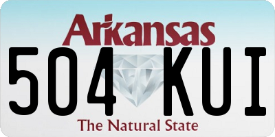 AR license plate 504KUI