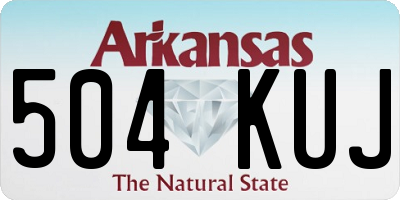AR license plate 504KUJ