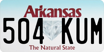 AR license plate 504KUM