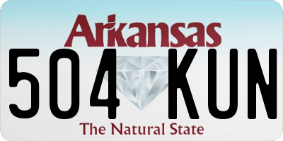 AR license plate 504KUN