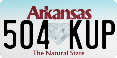 AR license plate 504KUP