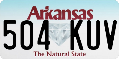 AR license plate 504KUV