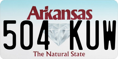 AR license plate 504KUW