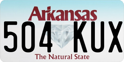 AR license plate 504KUX