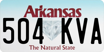 AR license plate 504KVA