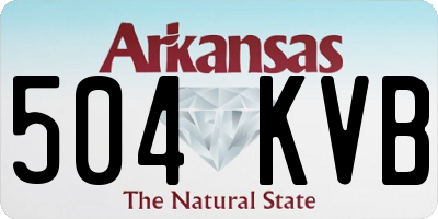AR license plate 504KVB