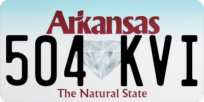 AR license plate 504KVI