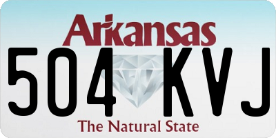 AR license plate 504KVJ