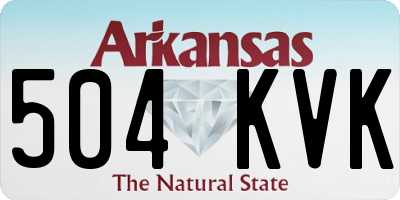 AR license plate 504KVK