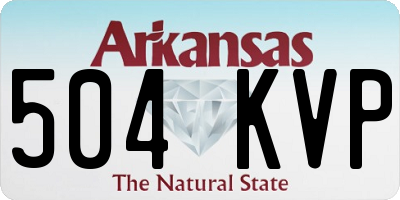 AR license plate 504KVP