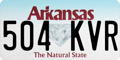 AR license plate 504KVR