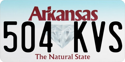 AR license plate 504KVS