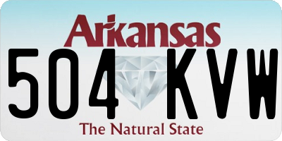 AR license plate 504KVW