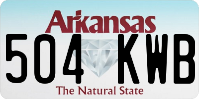 AR license plate 504KWB