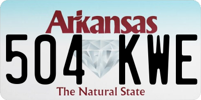 AR license plate 504KWE