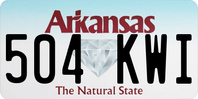 AR license plate 504KWI