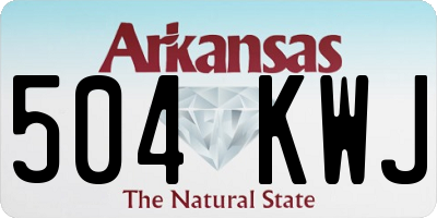 AR license plate 504KWJ