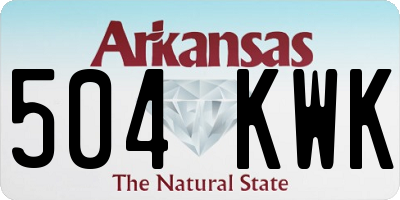 AR license plate 504KWK