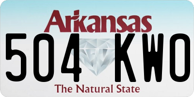 AR license plate 504KWO
