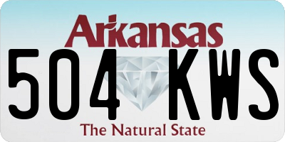 AR license plate 504KWS