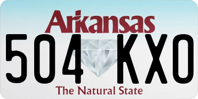 AR license plate 504KXO