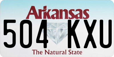 AR license plate 504KXU