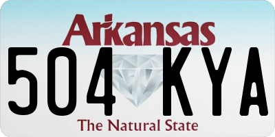 AR license plate 504KYA