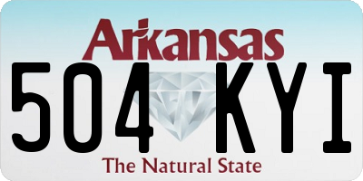 AR license plate 504KYI