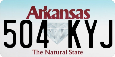 AR license plate 504KYJ