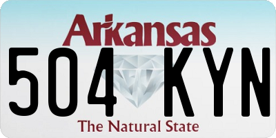 AR license plate 504KYN
