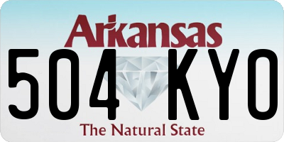 AR license plate 504KYO