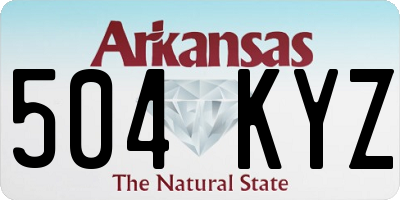 AR license plate 504KYZ