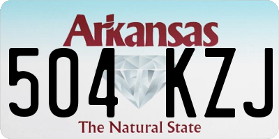 AR license plate 504KZJ