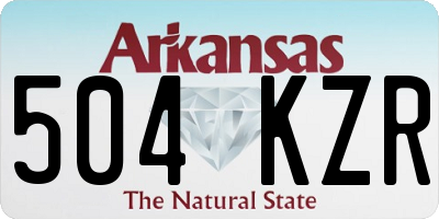 AR license plate 504KZR