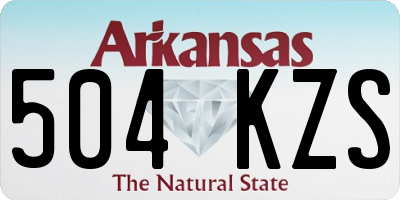 AR license plate 504KZS