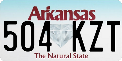 AR license plate 504KZT