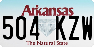 AR license plate 504KZW