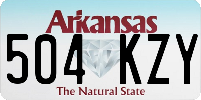 AR license plate 504KZY