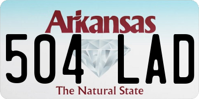 AR license plate 504LAD