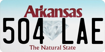 AR license plate 504LAE
